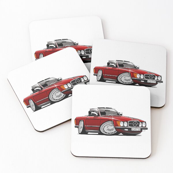 Item preview, Mercedes R107 roadster red designed and sold by car2oonz.