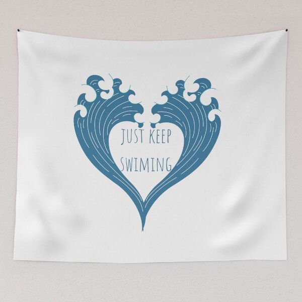 Item preview, Just Keep Swimming Wave designed and sold by ahlemamre.