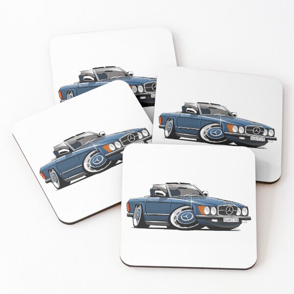 Item preview, Mercedes R107 roadster blue designed and sold by car2oonz.
