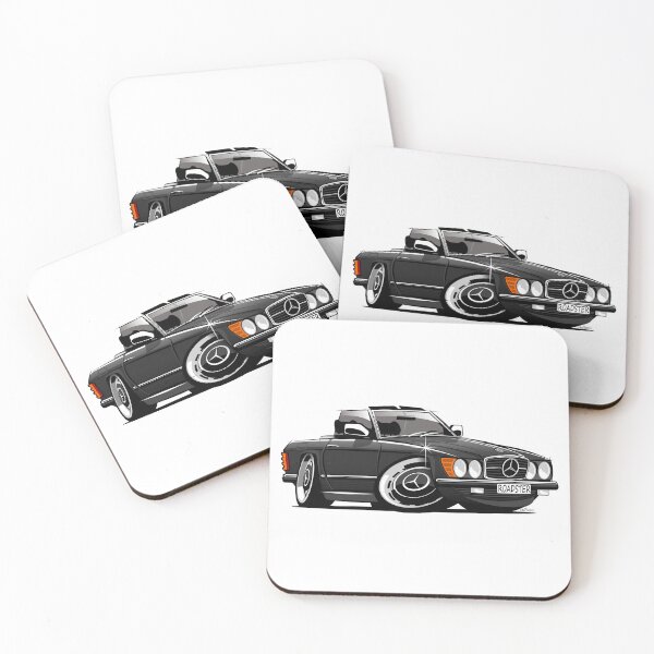 Item preview, Mercedes R107 roadster black designed and sold by car2oonz.