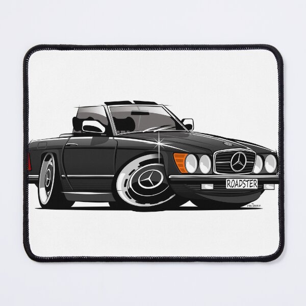 Item preview, Mercedes R107 roadster black designed and sold by car2oonz.