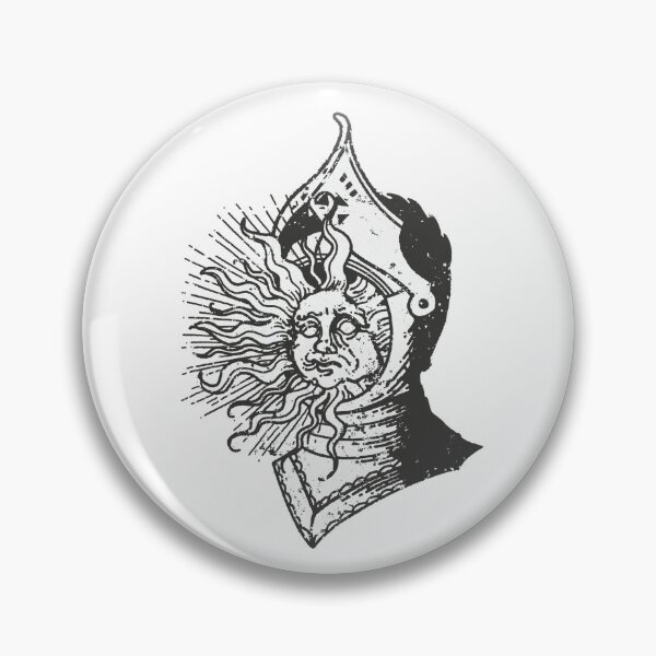 Item preview, Sun Knight - Medieval Etching Style designed and sold by BadamInk.