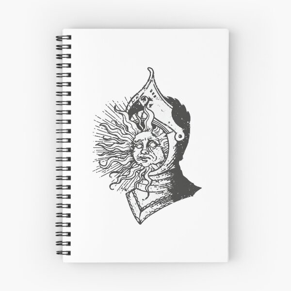 Item preview, Sun Knight - Medieval Etching Style designed and sold by BadamInk.