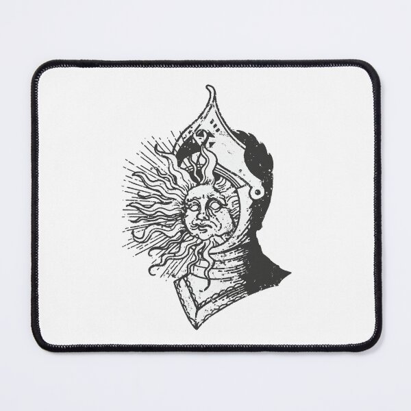 Item preview, Sun Knight - Medieval Etching Style designed and sold by BadamInk.