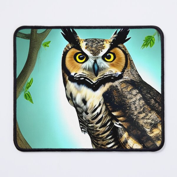 Item preview, Great Horned Owl Artwork designed and sold by The Love Quill.