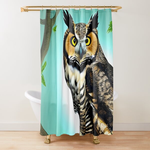 Item preview, Great Horned Owl Artwork designed and sold by The Love Quill.