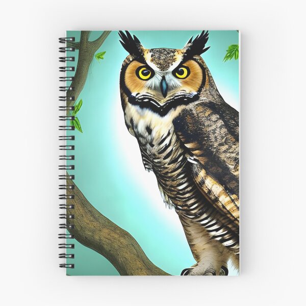Item preview, Great Horned Owl Artwork designed and sold by The Love Quill.