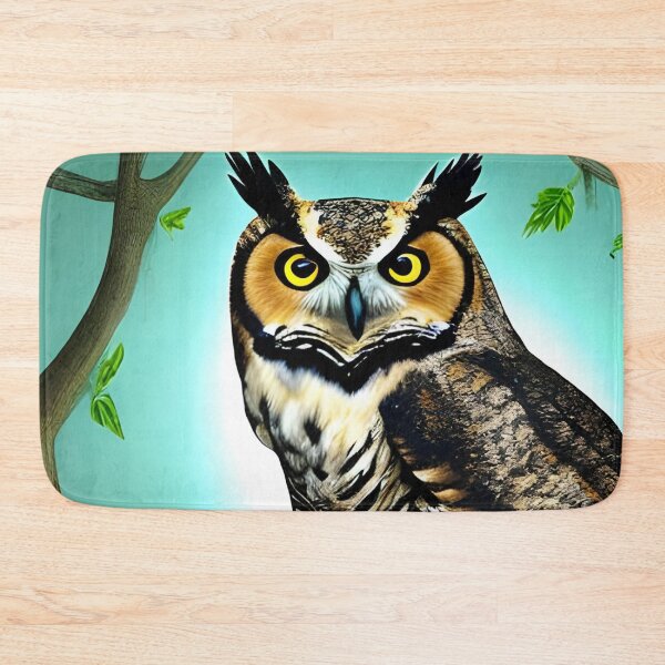 Item preview, Great Horned Owl Artwork designed and sold by The Love Quill.
