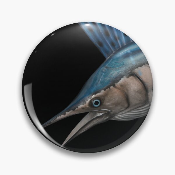 Sailfish Billfish Fishing Deep Sea Sport Pinback Button Pin 