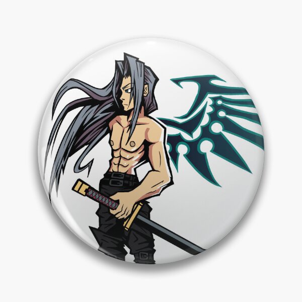 Item preview, Shirtless Samurai (Angel) designed and sold by RetroSpacePunk.