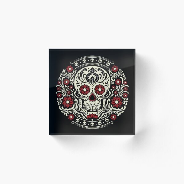 Day of the Dead Acrylic Block