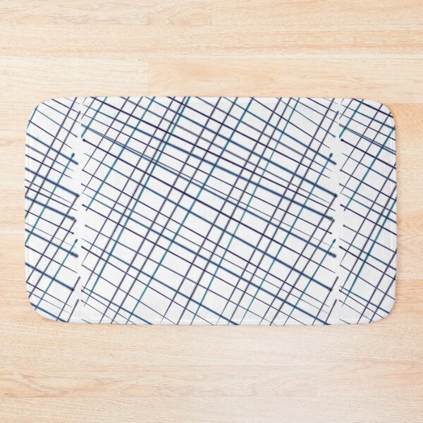 Item preview, Multicoloured Blue Green Purple Criss Cross Line Pattern - Christmas designed and sold by jolabrese.