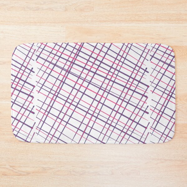 Item preview, Multicoloured Pink Purple Criss Cross Line Pattern - Christmas designed and sold by jolabrese.