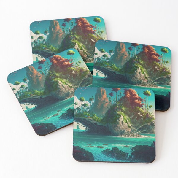 Item preview, Swept Away to a Tropical Island Paradise Fantasy Landscape designed and sold by PortSundries.