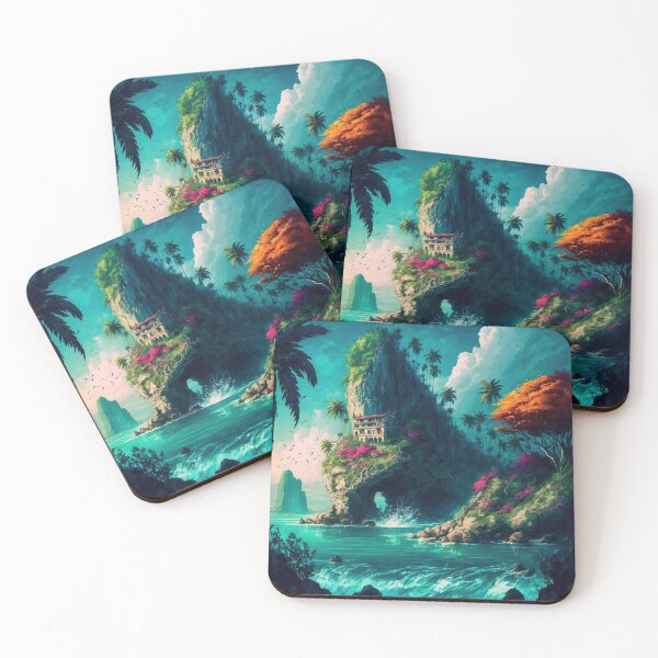 Item preview, Tropical Island Hideaway Paradise Fantasy Landscape designed and sold by PortSundries.