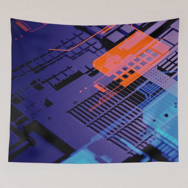 Item preview, Modern and Abstract Digital and Electronic PCB Shapes. designed and sold by luisalfonso1989.
