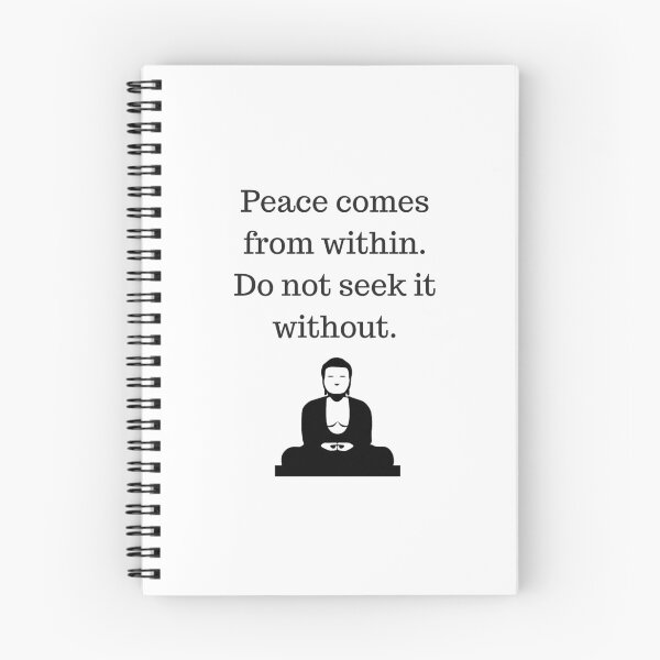 Item preview, Buddhist Quote  - peace comes from within designed and sold by Inspirationmotivation.