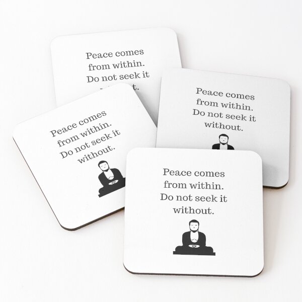 Item preview, Buddhist Quote  - peace comes from within designed and sold by Inspirationmotivation.