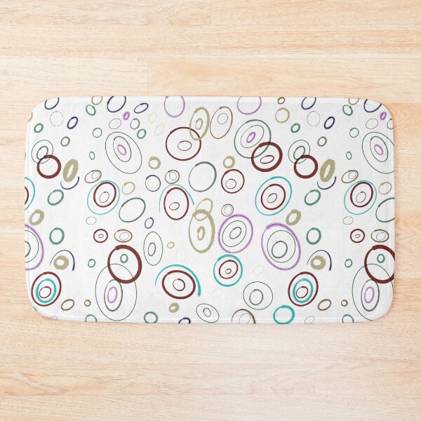 Item preview, Bright Blue Red Yellow Bauble Circles Pattern - Christmas designed and sold by jolabrese.