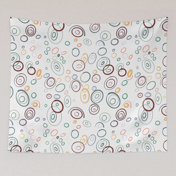 Item preview, Bright Yellow Red Green Bauble Circles Pattern - Christmas designed and sold by jolabrese.
