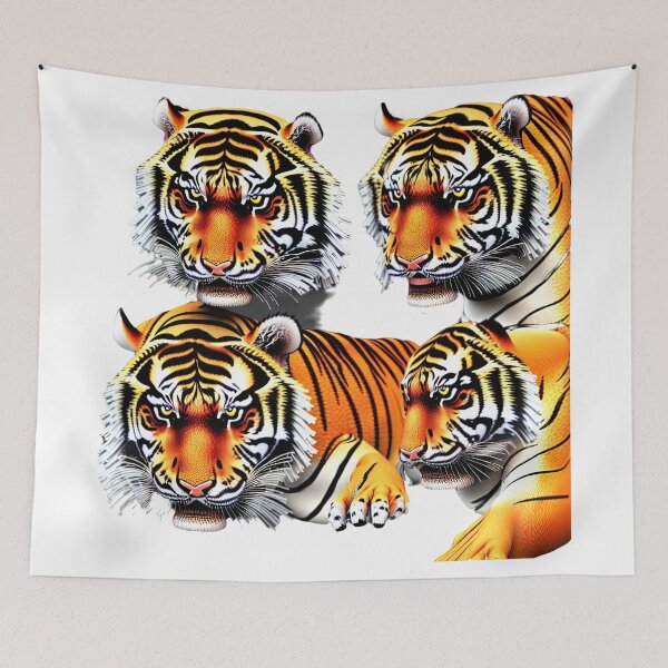 Aperçu de l'œuvre tigre tigre brûlant lumineux créée et vendue par David-Howells.