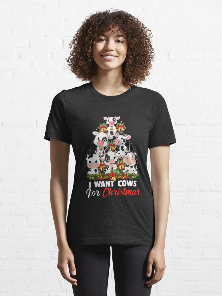 Discover Cow Christmas T-shirt, I Want Cows For Christmas Cute Cows