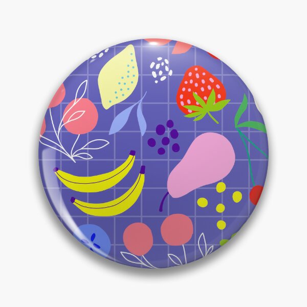 Item preview, Delicious Ditsy Organic Fruit Pattern - Summery, Very Peri & colourful designed and sold by Dominiquevari.