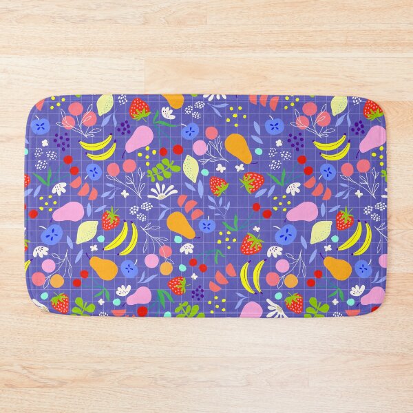 Item preview, Delicious Ditsy Organic Fruit Pattern - Summery, Very Peri & colourful designed and sold by Dominiquevari.