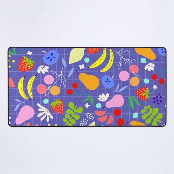 Item preview, Delicious Ditsy Organic Fruit Pattern - Summery, Very Peri & colourful designed and sold by Dominiquevari.
