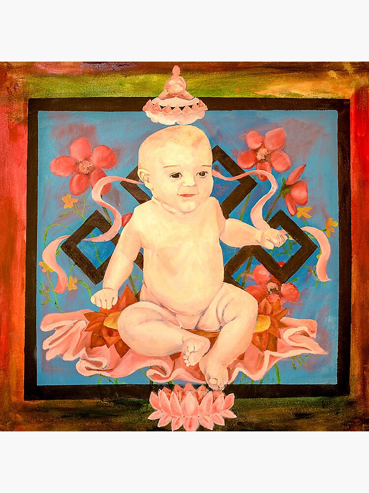 Thumbnail 4 of 4, Pillow, Buddha Baby designed and sold by BobbieRaeJones.
