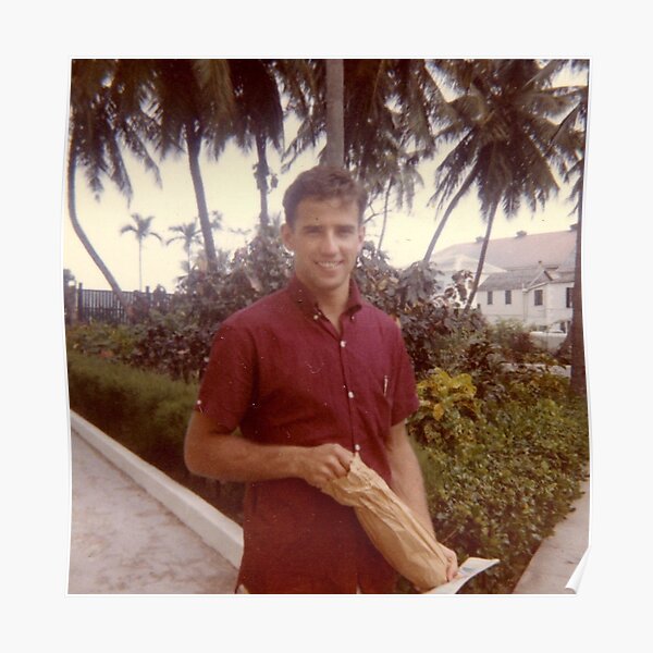 Young Joe Biden Print Poster