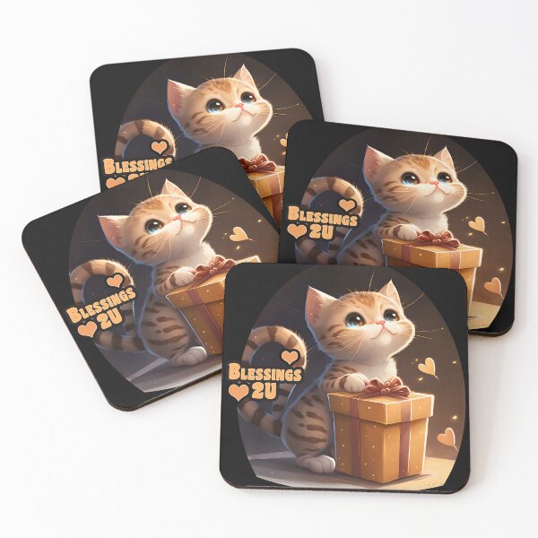 Item preview, Kawaii Cat Gift Blessings designed and sold by duke818.