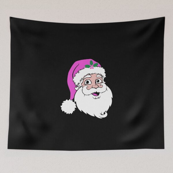 Item preview, PINK RETRO VINTAGE SANTA designed and sold by ZhacoysDesignz.