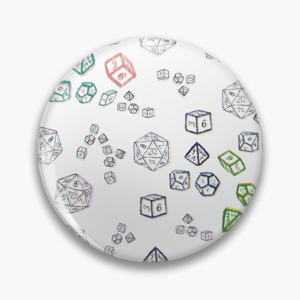 Item preview, Sketched Dice Pool Pattern Multicoloured Green - TTRPG designed and sold by jolabrese.