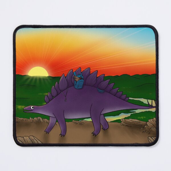 Item preview, Dinosaurs hiking at sunrise designed and sold by Vincent Briggs.