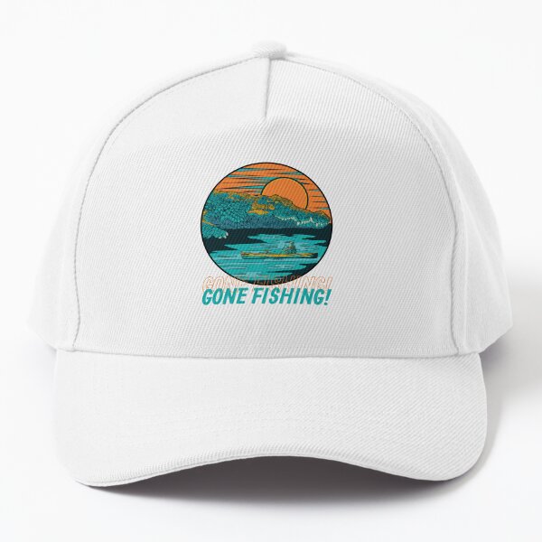 Gone Fishing Cap for Sale by PoeticDesign