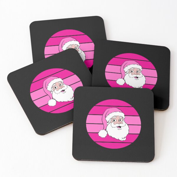 Item preview, PINK RETRO VINTAGE SANTA designed and sold by ZhacoysDesignz.