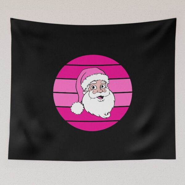 Item preview, PINK RETRO VINTAGE SANTA designed and sold by ZhacoysDesignz.
