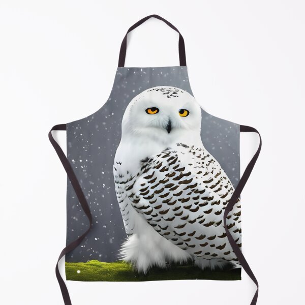 Item preview, Snowy Owl Artwork with magical nature wallpaper designed and sold by The Love Quill.