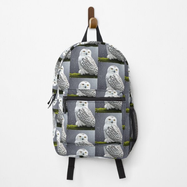 Item preview, Snowy Owl Artwork with magical nature wallpaper designed and sold by The Love Quill.