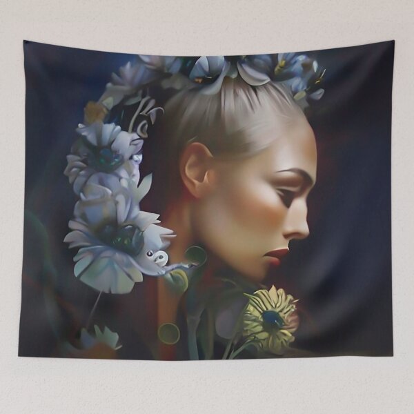 Item preview, Stunning portrait of a Nordic Pagan Girl Viking designed and sold by ZiolaRosa.