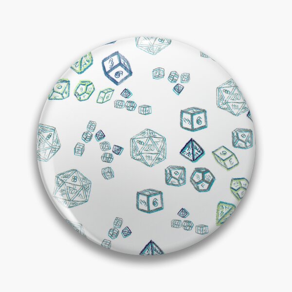 Item preview, Sketched Dice Pool Pattern Blue and Green - TTRPG designed and sold by jolabrese.
