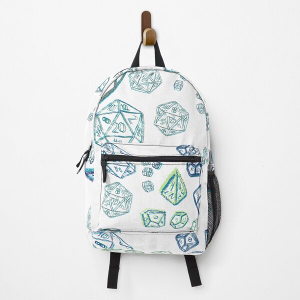 Item preview, Sketched Dice Pool Pattern Blue and Green - TTRPG designed and sold by jolabrese.
