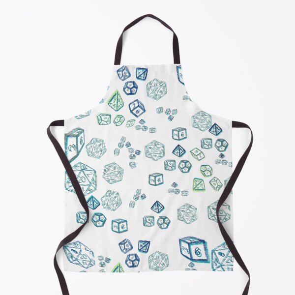 Item preview, Sketched Dice Pool Pattern Blue and Green - TTRPG designed and sold by jolabrese.