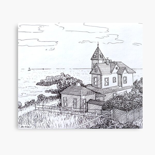House On The Ocean Metal Print