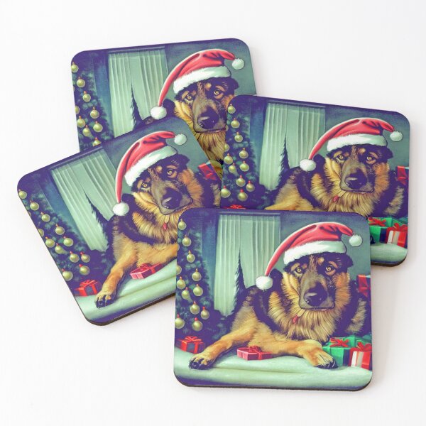 Item preview, CHRISTMAS DOGS: German shepherd special christmas edition designed and sold by Arthoughts.