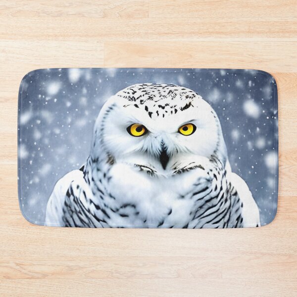 Item preview, Snowy Owl Artwork with magical nature wallpaper designed and sold by The Love Quill.