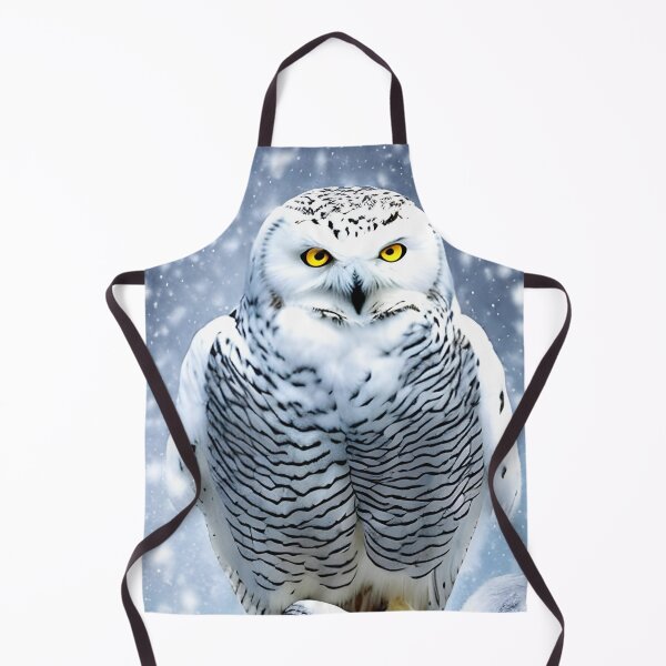 Item preview, Snowy Owl Artwork with magical nature wallpaper designed and sold by The Love Quill.