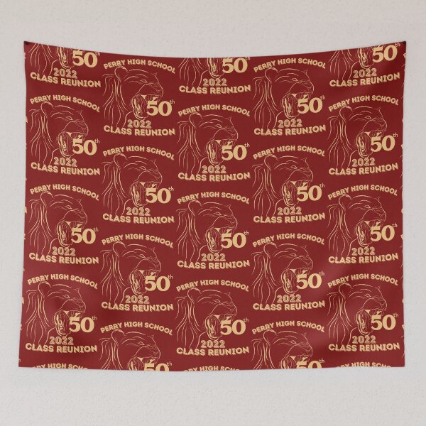 Item preview, 50th Anniversary for Perry High School Class of 1973 1st edition dark fabrics designed and sold by tranquilbeach.