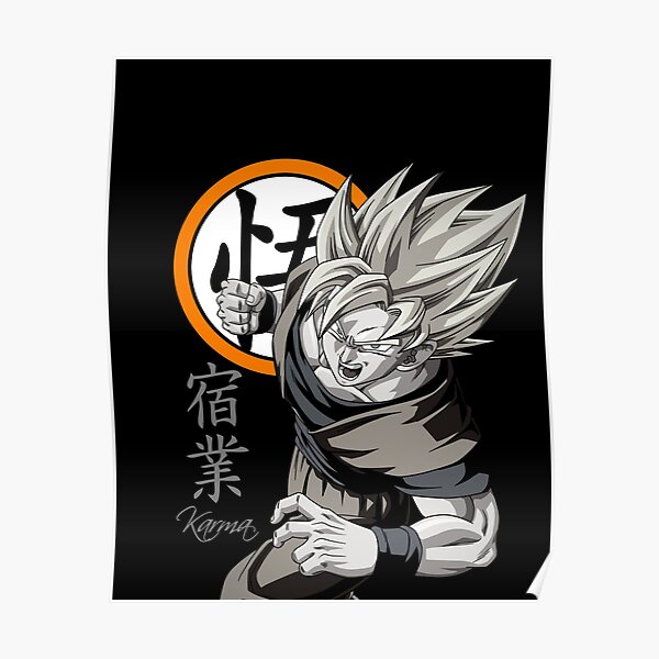 Son Goku Dragon Ball Super Saiyan Black And White Poster For Sale By Elgranpoeta Redbubble 6890